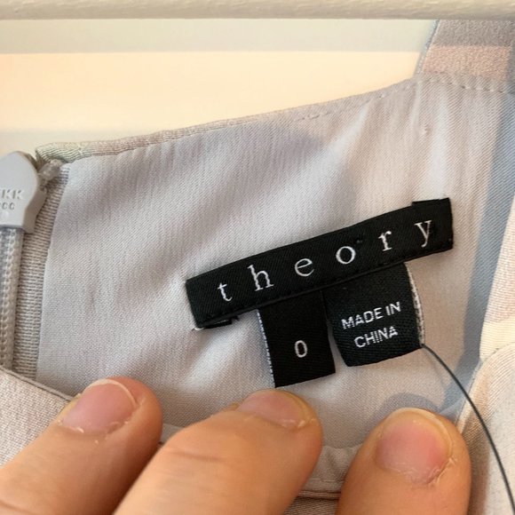 NWT Theory Landale 100% Silk Dress - Picture 5 of 14